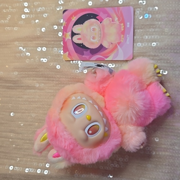 Labubu Accessories - Labubu Big Into Energy Loyalty Yellow Pink V3 New Box Unsealed Authentic Popmart